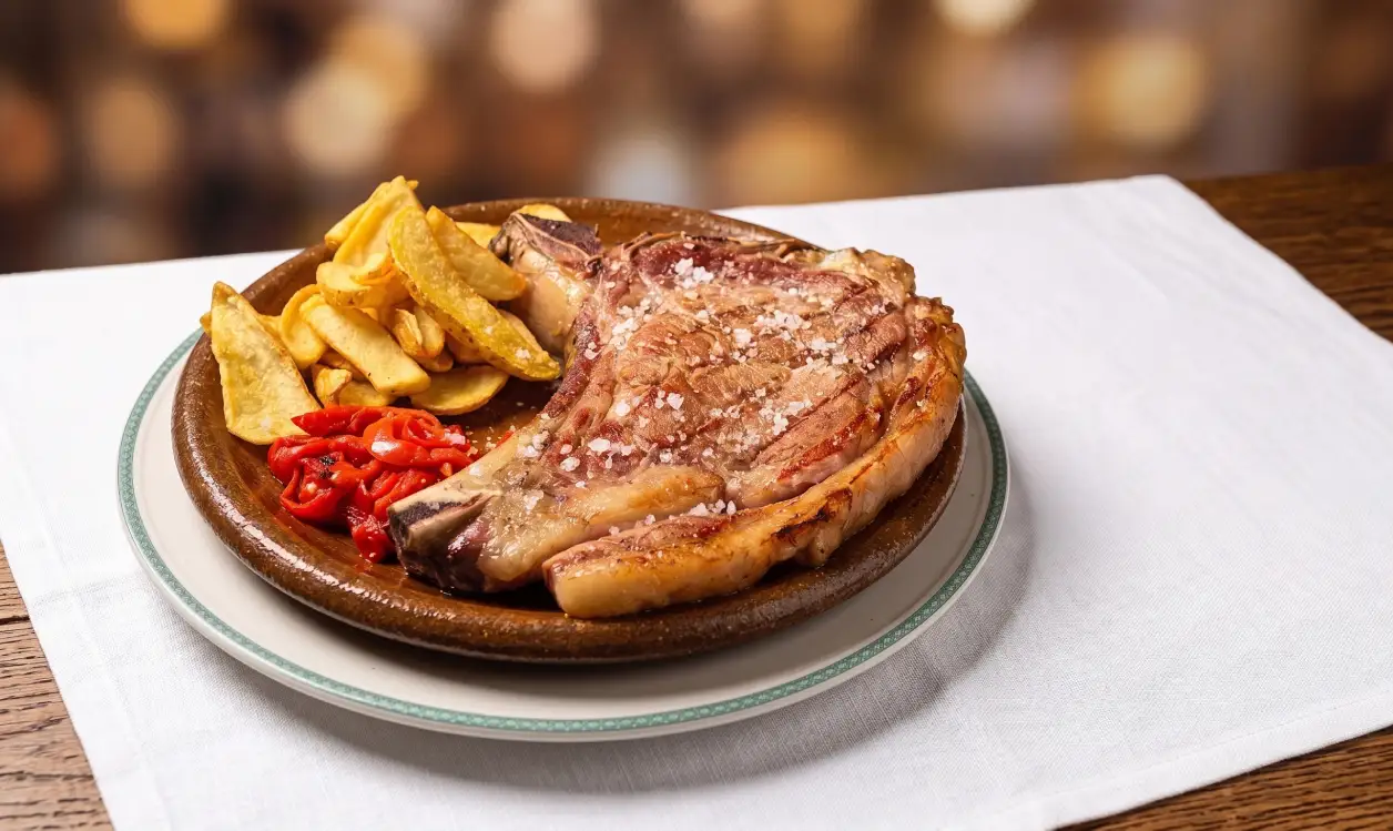 Chuletón de ternera Avileña a las brasas, especialidad premium en El Arco de Nieves